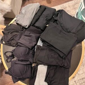 Black and Gray Maternity Clothing Bundle -18 pieces